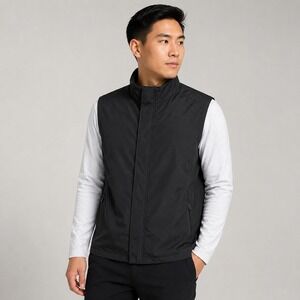 Stormtech Performance Mens VR-2 Full Zip Mesh Lined Vest Black LG NEW